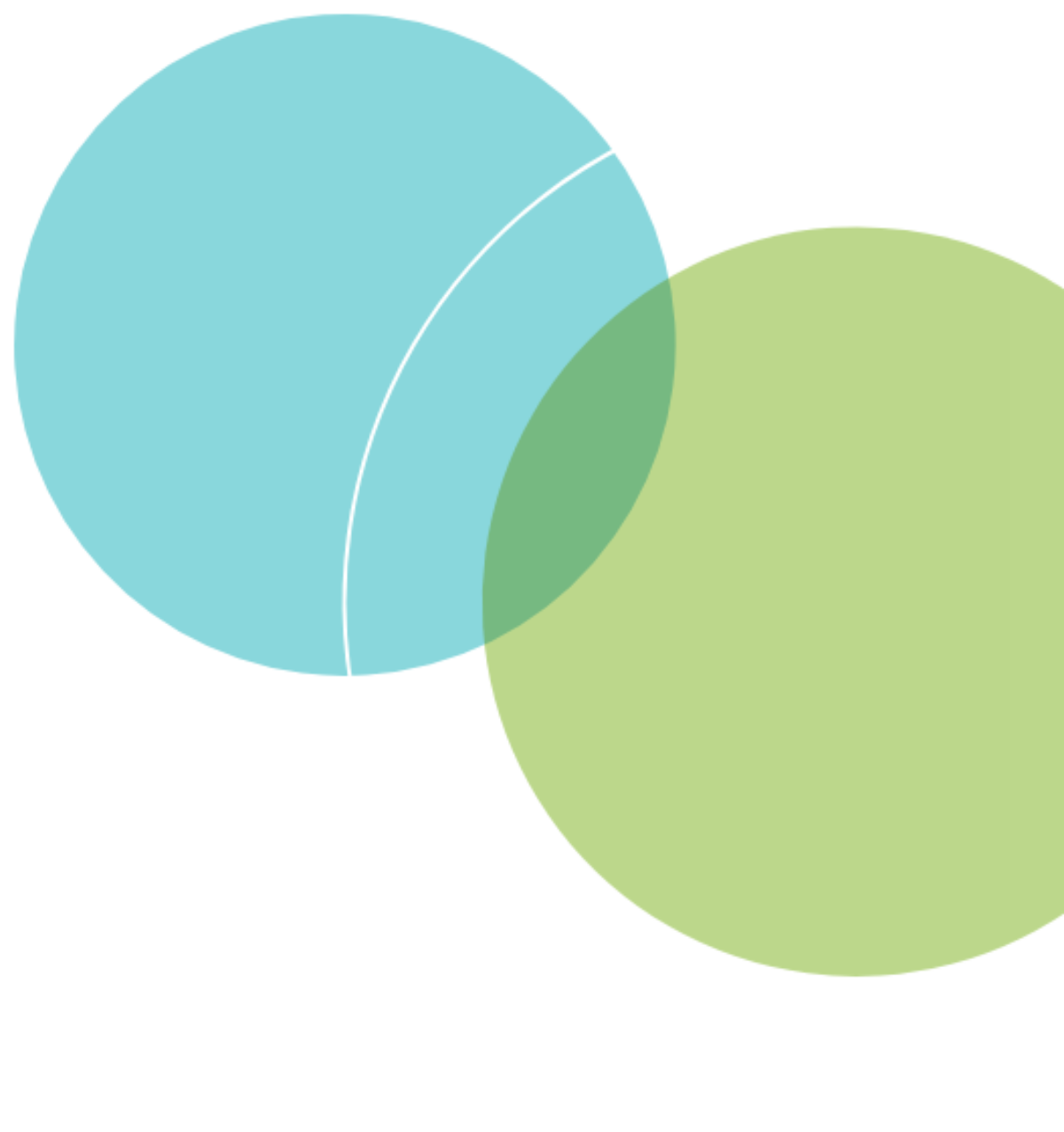 Blue green white circles