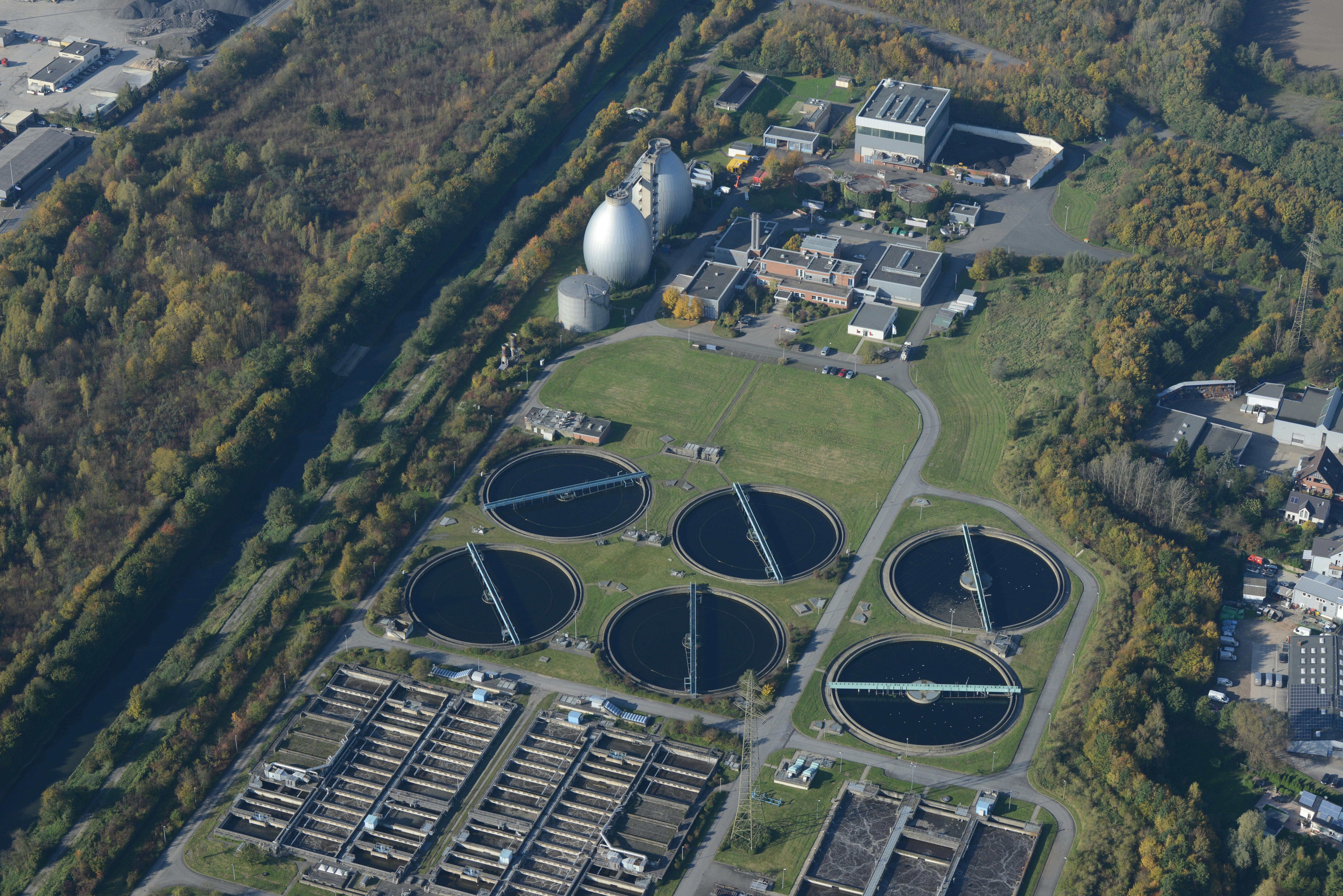 A wastewater plant