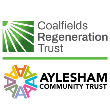 Coalfields regeneration trust and Aylesham community trust logos