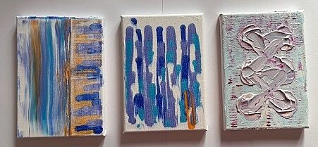 Abstract acrylic paintings