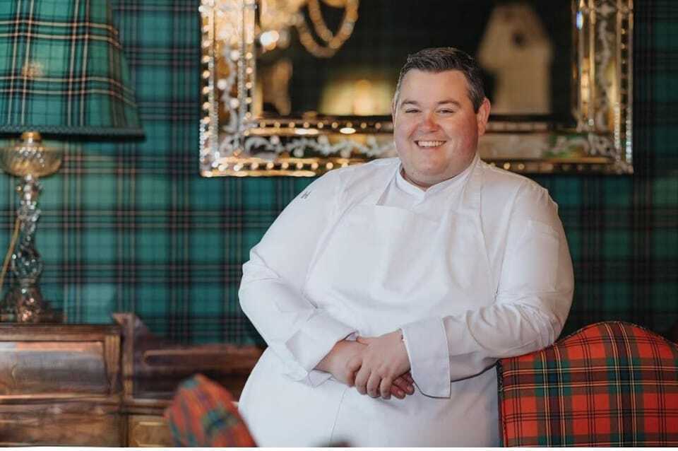 Chef Mark in dining room