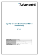 Award Extensions and Grace Period Policy (version 2.0)