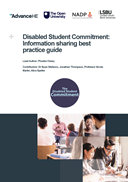 Disabled Student Commitment: Information sharing best practice guide