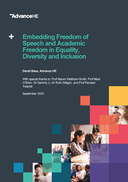 Embedding Freedom of Speech and Academic Freedom in Equality, Diversity and Inclusion