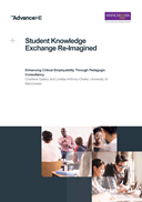 Student Knowledge Exchange Re-Imagined: Enhancing Critical Employability Through Pedagogic Consultancy