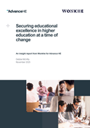Securing educational excellence in higher education at a time of change