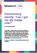 Decolonising identity: can i get my ally badge now?
