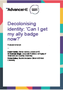 Podcast transcript: Decolonising identity: can i get my ally badge now?