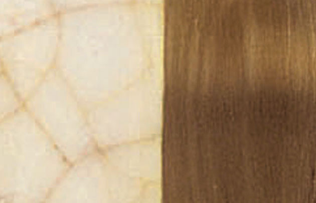 Ivory Crackle Glaze / Florentine Bonze