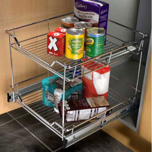 Pull Out Storage Unit Two Tier For Cw 300 Mm Basket 200 Mm