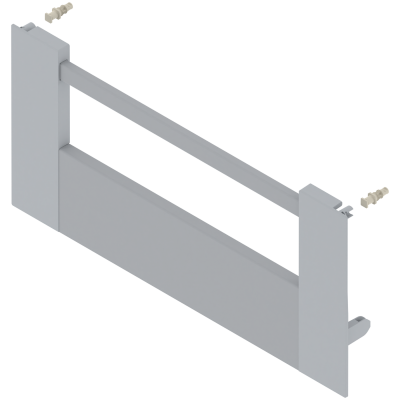 ANTARO front fixing, 'D' inner pull-out with gallery, CW=500 mm, grey