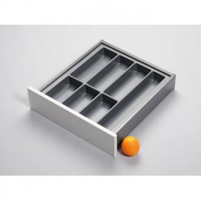 Cutlery insert for LEGRABOX/TA'OR, CW=500 mm, NL=500 mm, anthracite grey