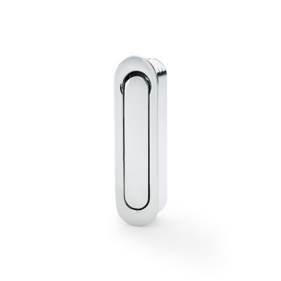 SLIDING DOOR EDGE PULL RADIUS POLISHED CHROME