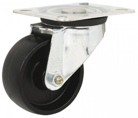 Swivel Castor Wo Brake Gal/Blk D80mm Pl