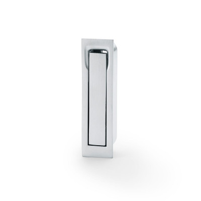 SLIDING DOOR EDGE PULL SQUARE SATIN CHROME