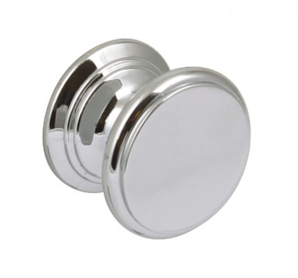 Knob, brass, Ø 30 mm, Clayton, polished Brass
