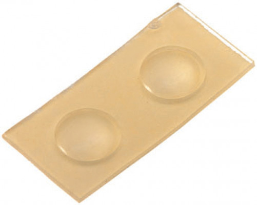 Door buffers, in pairs, plastic, transparent (new number for HA.356.22-0004)