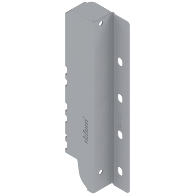 ANTARO/TANDEMBOX back fixings bracket, height C (193 mm), left, metalic grey