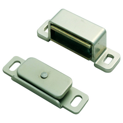 Steel magnetic catch (3.5 kg pull) 46x15x14 mm, nickel (FTD850)