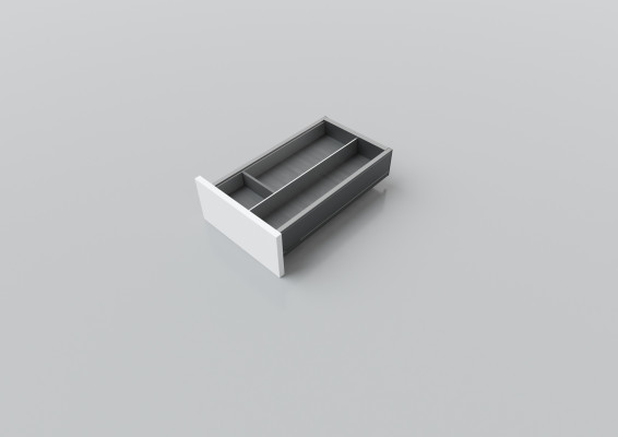 Cutlery divider for LEGRABOX/TA'OR C=300-350 mm, NL=450 mm, black