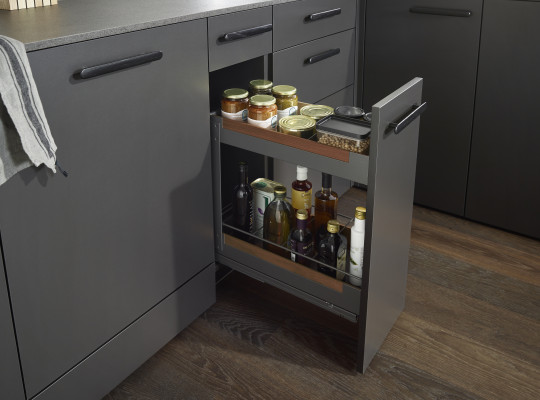 PINELL0, cargo unit, dark oak, CW=300 mm, H=520 mm, PEKA, anthracite