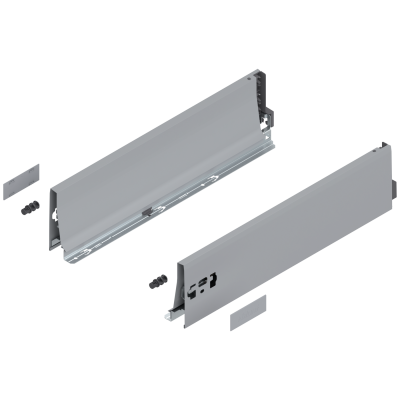ANTARO drawer side, height K (115 mm), NL=450 mm, left+right, dust grey