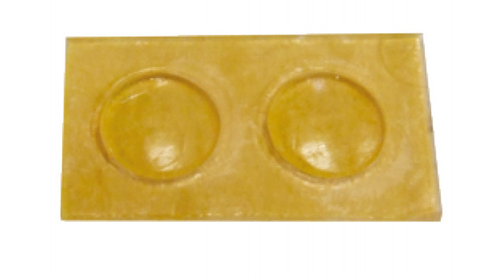 Door buffer, in pairs, transparent