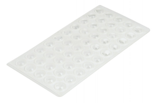 Door buffer,10 x 3mm in Sheets of 50, transparent
