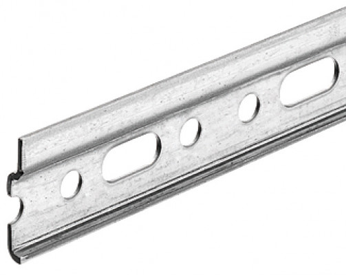 Cabinet hanger, wall rail, galvanized steel, length 2032 mm