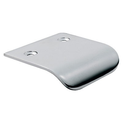 Hidden finger pull, 75x48x2 mm, chrome