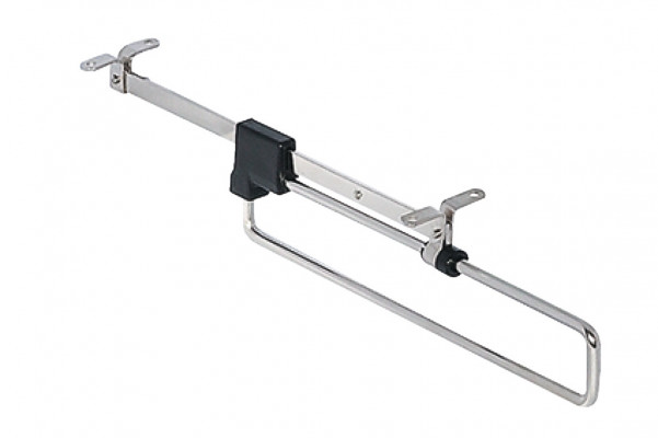 Pull-Out wardrobe rail, capacity 4-8 kg, 231-381 mm, retracted length 410 mm, 4 kg, Nickel