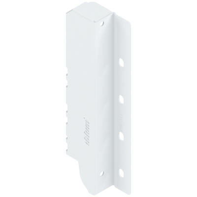 ANTARO/TANDEMBOX back fixings bracket, height C (192 mm), left, silk white