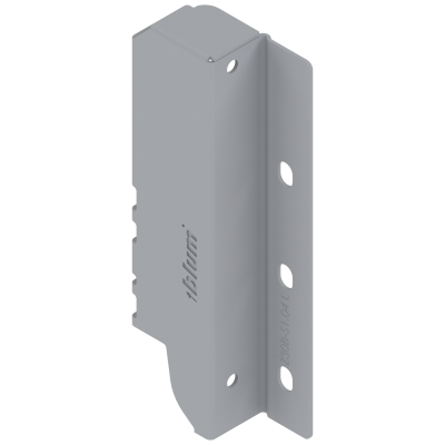 ANTARO/TANDEMBOX back fixings bracket, height B (160 mm), left, metalic grey