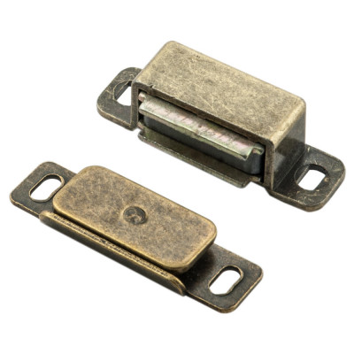 Steel magnetic catch (6 kg pull) 46x15x14 mm, bronze (FTD840 )