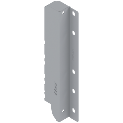 ANTARO/TANDEMBOX back fixings bracket, height D (224 mm), left, metalic grey