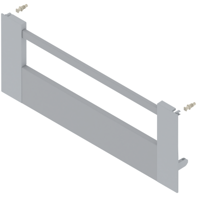 ANTARO front fixing, 'D' inner pull-out with gallery, CW=600 mm, grey