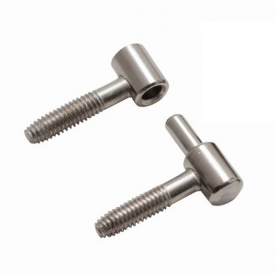 Two/Part  lift-off hinge, 25x8.75 mm, male/female, nickel