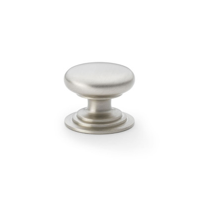 WALTZ 38MM RND CUP KNOB INTEGRAL STEPPED ROSE SATIN NICKEL