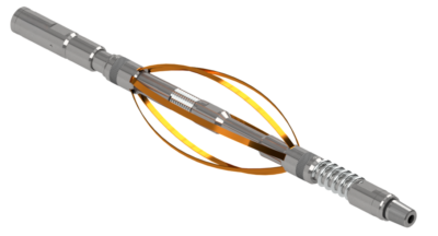 Flow Activated Bow Spring centraliser CEBS212 AA09 Expanded Rended