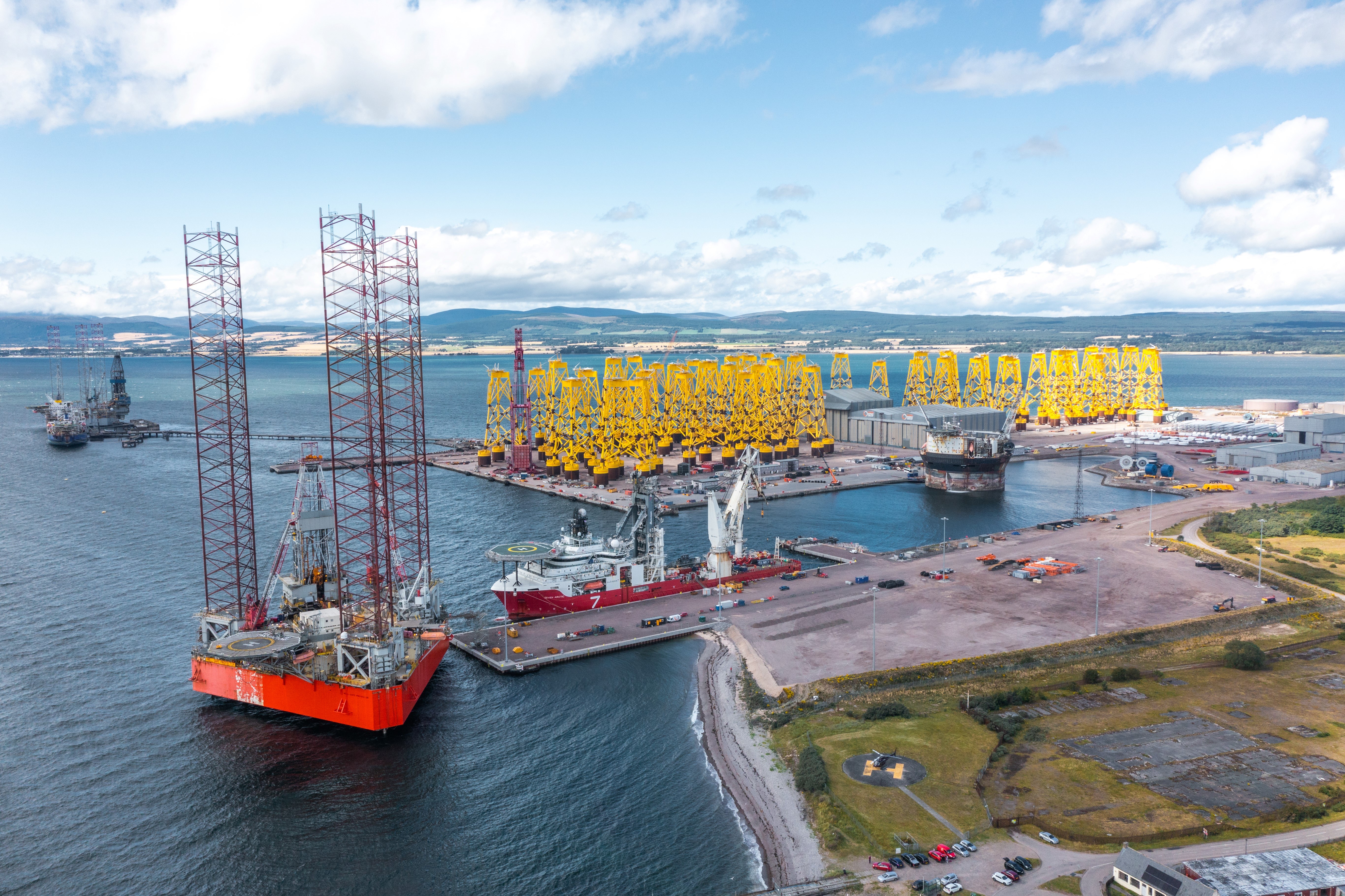 The Port of Nigg a world-class multi-sector energy facility and green freeport.