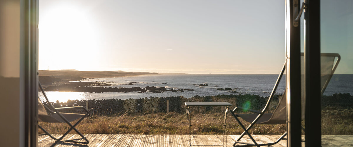 Accommodation on Isle of Lewis Brighid holiday home external deck chairs