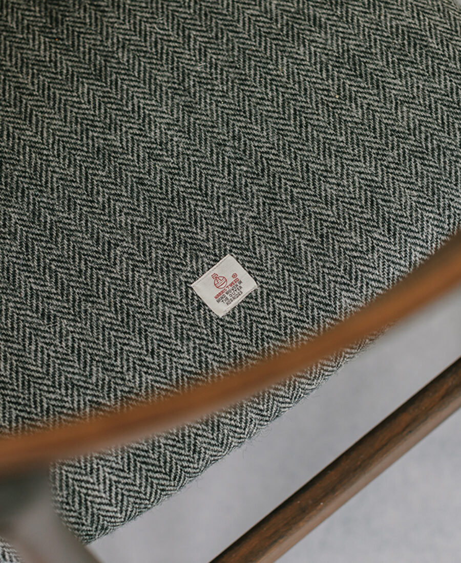 Harris Tweed Chair Upholstery Brighid accommodation Isle of Lewis Outer Hebrides Scotland