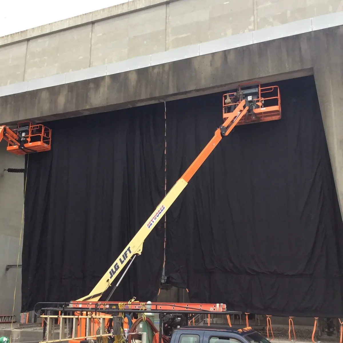 Ballstic Protection Curtain JBS Blast Tac solutions UK USA square