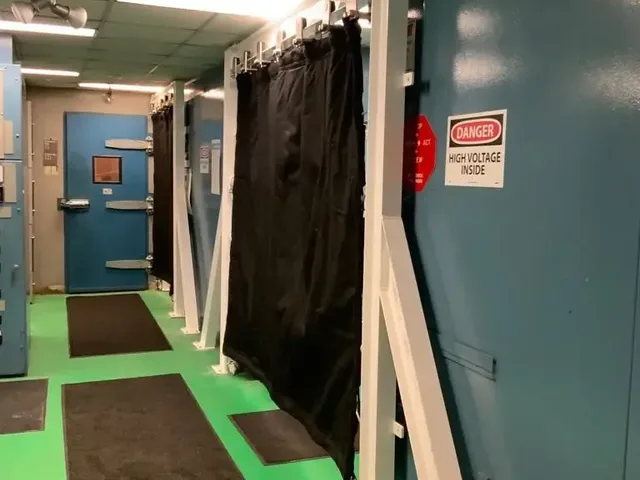 Arc Flash Protection Curtains Installed in Switchgear Room at 1040MW Peaking Power Generation Facility in New York USA