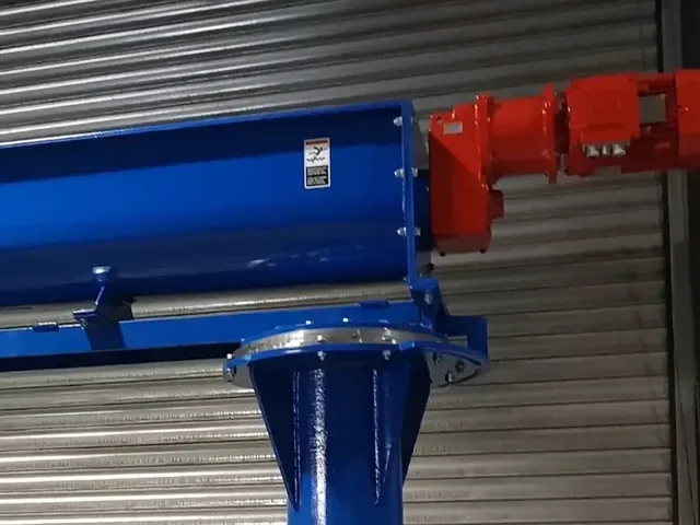 JBS Electrically Operated Screw Conveyor Swivel Pedestal Assembly