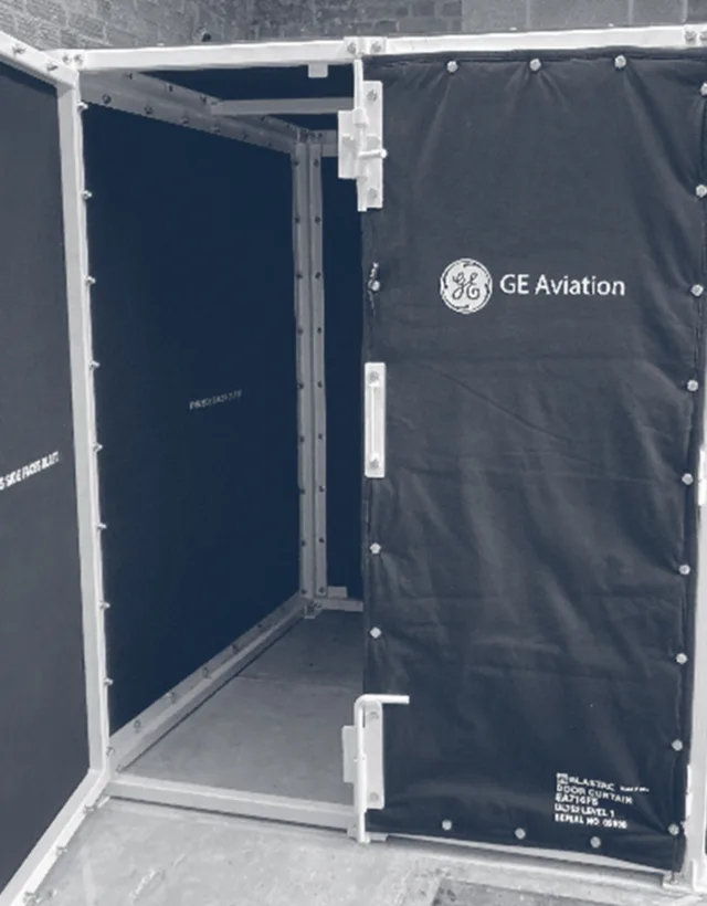 Arc Flash Enclosure Portable Pressure Test Bay GE Aviation JBS fabrication UK 2024 09 04 134250 nxiy
