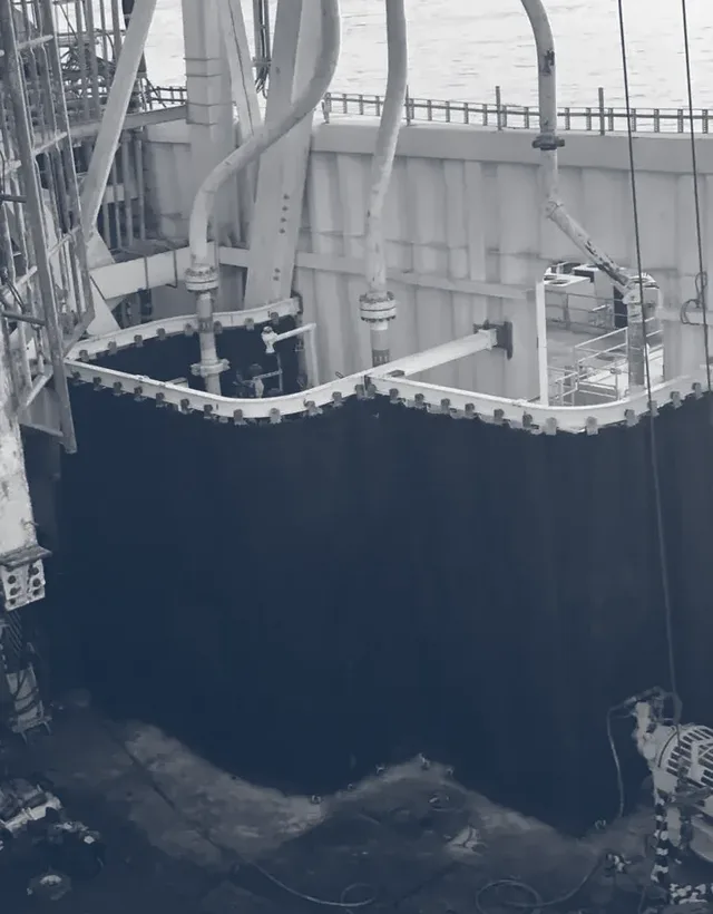 Blast Tac Firemax Curtains Offshore Oil Rig JBS fabrication UK