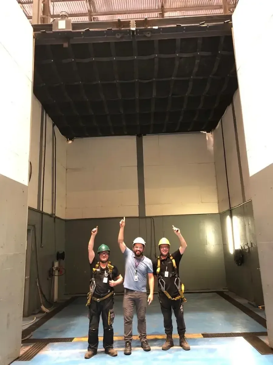 Retractable Roof Design Blast Containment Pressure Testing Bay JBS UK