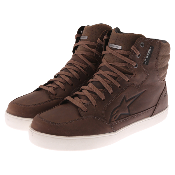 Alpinestars J-6 Waterproof Motorcycle Shoes Trainers Boots Brown