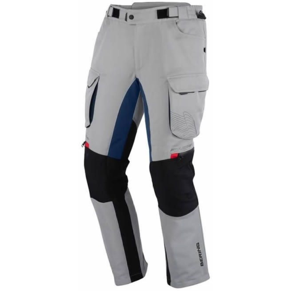 Bering Freeway Textile Motorcycle Trousers Mens Grey Blue Red